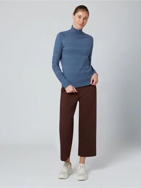 FIG Amsterdam Turtleneck Knit Sweater Evening Blue